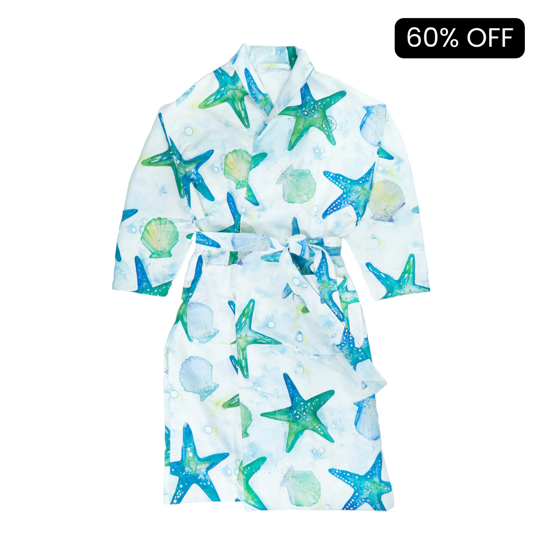 Microfibre Robe - Turquoise Tide