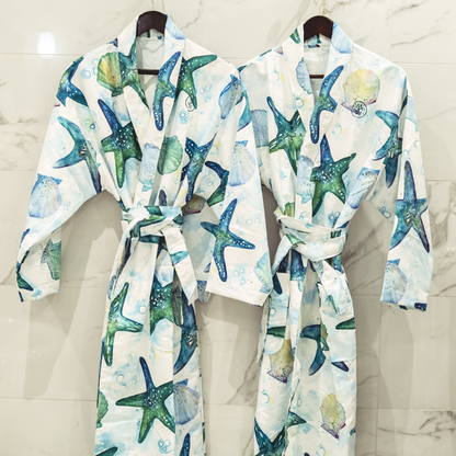 Microfibre Robe - Turquoise Tide