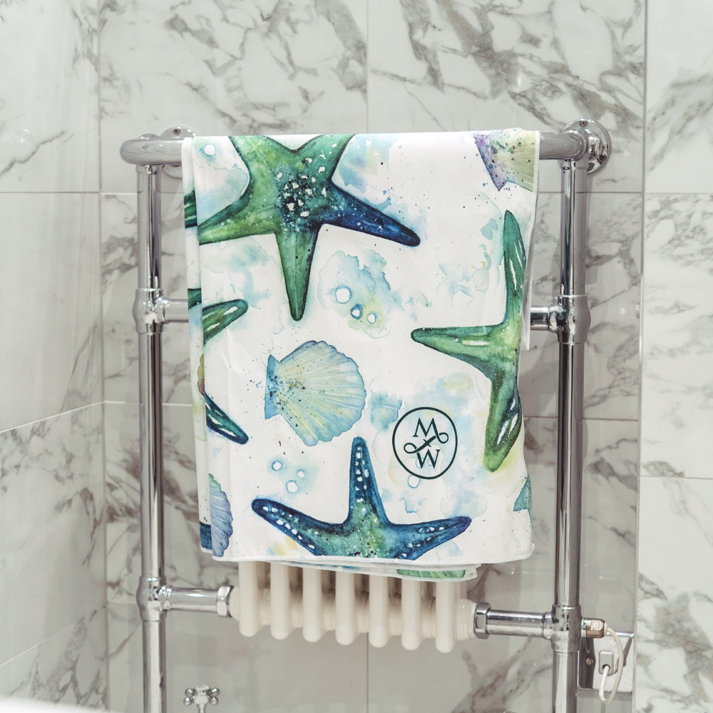 Beach/Bath Microfibre Towel - Turquoise Tide