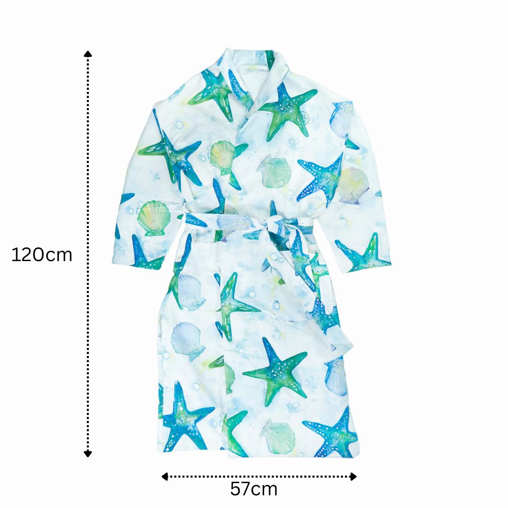 Microfibre Robe - Turquoise Tide