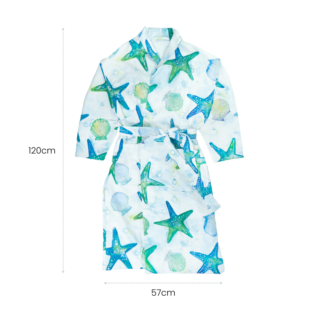 Microfibre Robe - Turquoise Tide