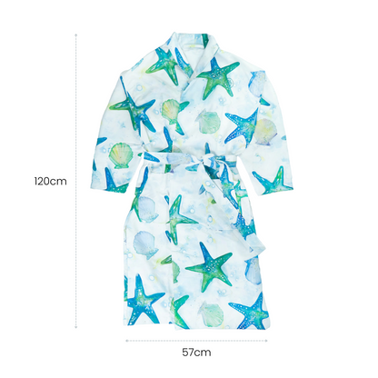 Microfibre Robe - Turquoise Tide