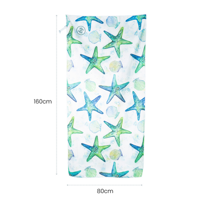 Beach/Bath Microfibre Towel - Turquoise Tide